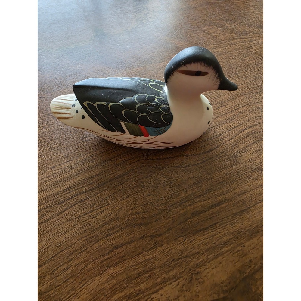 Charming Ceramic Duck Figurine Hand Painted Home‎ Decor Collectible hunting pets